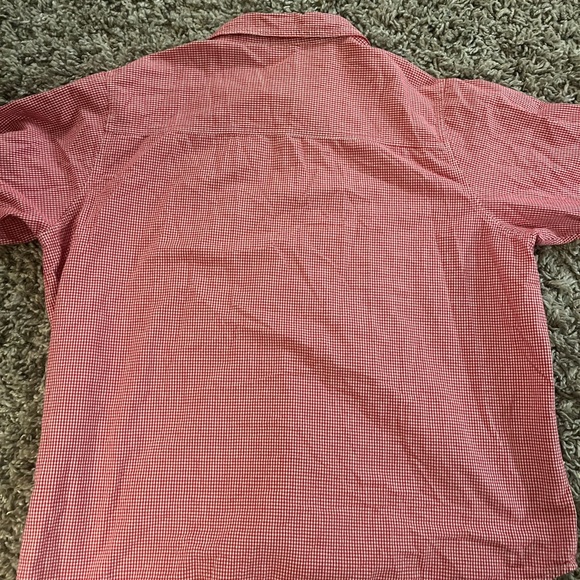 Vtg Tweety Red White Check Button Up Shirt Plus 22W 24W Embroidered 1/2 Sleeve - Picture 5 of 5